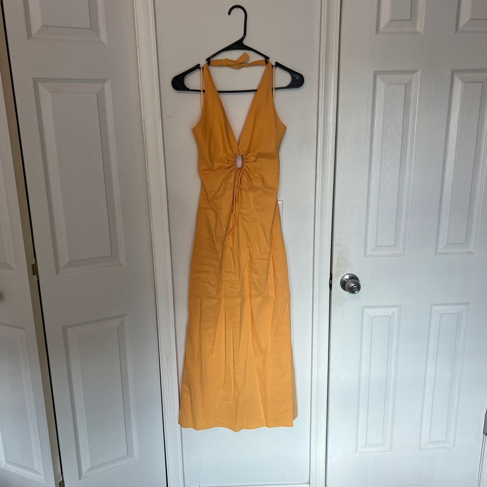 Zara Halter Midi Dress - Picture 3 of 8
